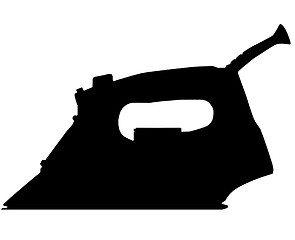 Image showing Silhouette of smoothing iron