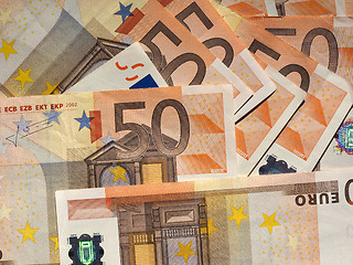 Image showing Fifty Euro notes