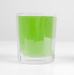 Image showing Green apple juice