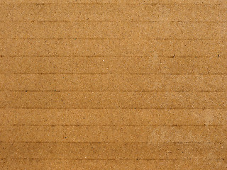 Image showing Brown corrugated cardboard background