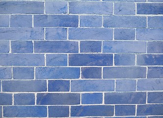 Image showing blue bricks background