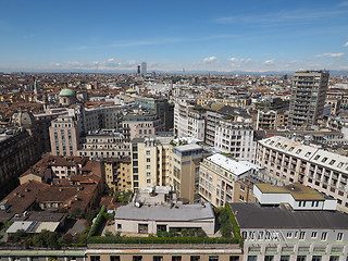 Image showing Aerial view of Milan, Italy