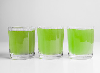 Image showing Green apple juice