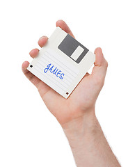 Image showing Floppy disk, data storage support 