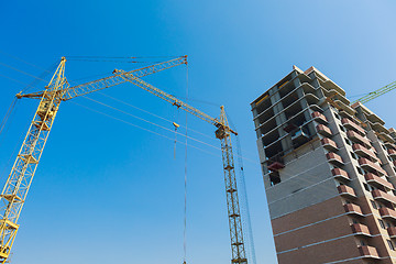 Image showing Building under construction site