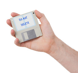 Image showing Floppy disk, data storage support 