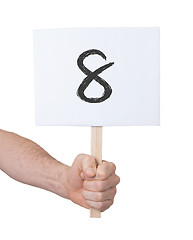 Image showing Sign with a number, 8