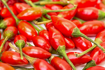 Image showing Heap of Ripe Red Peppers Piri-Piri