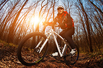 Image showing Cyclist Riding the Bike