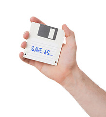 Image showing Floppy disk, data storage support 