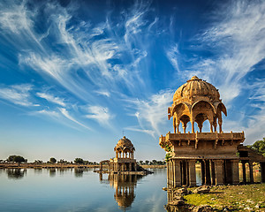 Image showing Indian landmark Gadi Sagar in Rajasthan