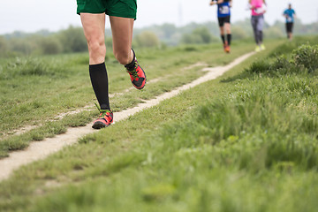 Image showing Marathon cross-country running