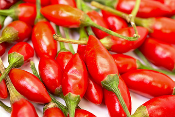 Image showing Heap of Ripe Red Peppers Piri-Piri