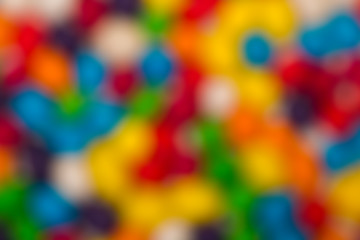 Image showing Blurred Backdrop from Multicolored Sweet Candy