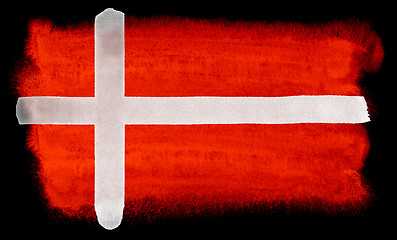 Image showing Denmark flag illustration