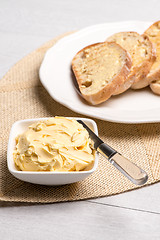 Image showing Breakfast table with toast