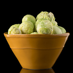 Image showing Fresh brussels sprouts