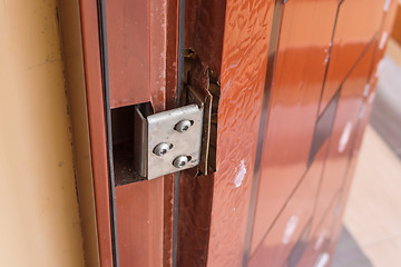 Image showing Defects hinged doors have the cheap