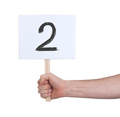 Image showing Sign with a number, 2