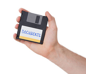 Image showing Floppy disk, data storage support 