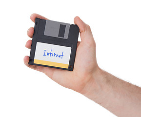 Image showing Floppy disk, data storage support 