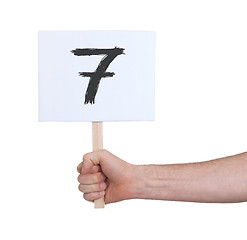 Image showing Sign with a number, 7