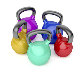 Image showing Kettlebells