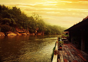 Image showing Kwai river at morning