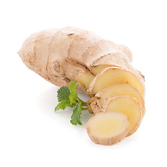 Image showing Ginger root on white