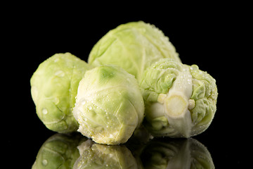 Image showing Fresh brussels sprouts