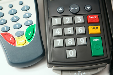 Image showing Credit card terminal.