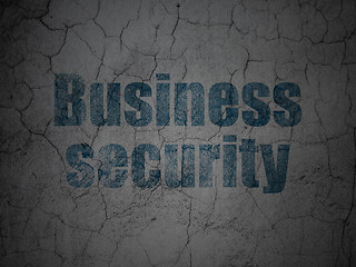 Image showing Security concept: Business Security on grunge wall background