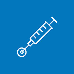 Image showing In vitro fertilisation line icon.