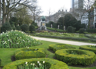 Image showing Small park in Brussels, Belgium