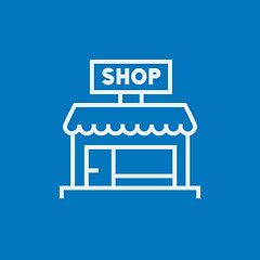 Image showing Shop line icon.