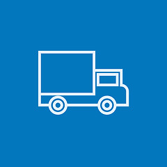 Image showing Delivery van line icon.