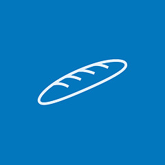 Image showing Baguette line icon.