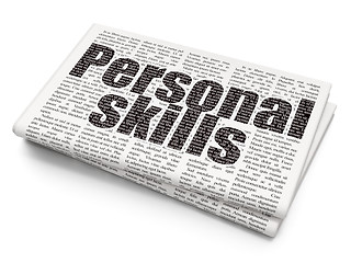 Image showing Learning concept: Personal Skills on Newspaper background