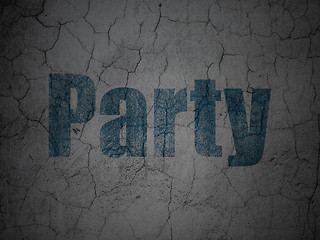 Image showing Entertainment, concept: Party on grunge wall background