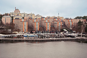 Image showing View on Stockholm suburb.