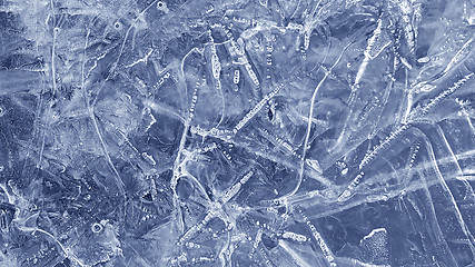 Image showing Texture of natural ice pattern