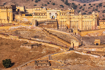 Image showing Amer Amber fort, Rajasthan, India