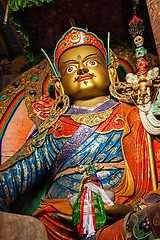 Image showing Statue of Guru Padmasambhava, Ladakh, India