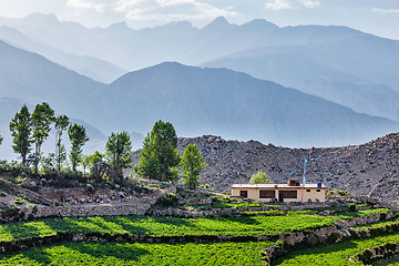 Image showing Village in Himalayas