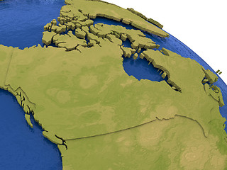 Image showing Canada on Earth