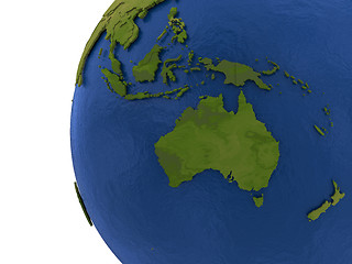 Image showing Australasian continent on Earth