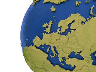 Image showing European continent on Earth