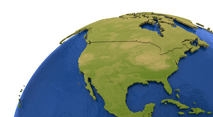 Image showing North American continent on Earth