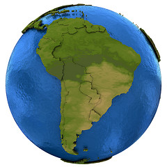 Image showing South American continent on Earth