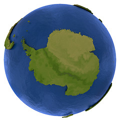 Image showing Antarctic continent on Earth